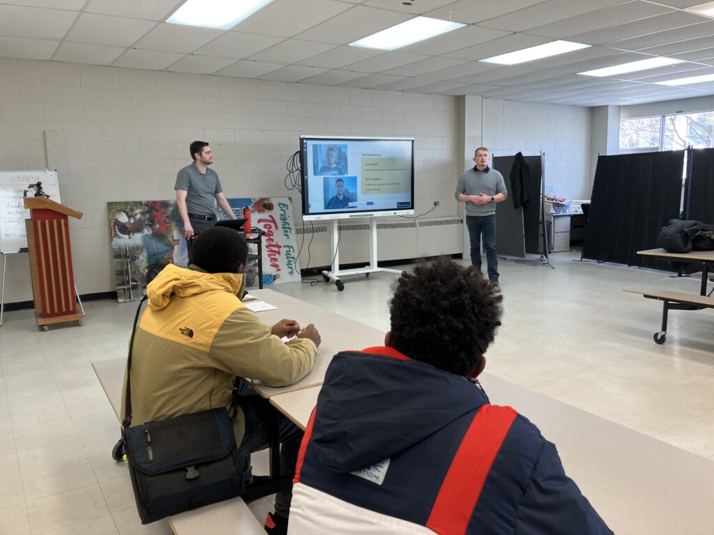 Newcomers in the Build Your Future construction training program participate in classroom instruction, learning about industry expectations and career opportunities in Newfoundland and Labrador's construction sector.